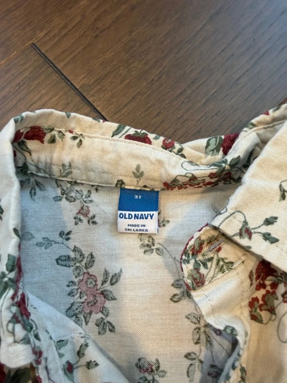 Old Navy Kids Floral Button-Up Shirt Size 3T - C39-028